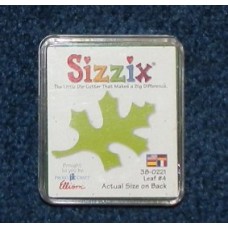 Pre-Owned Sizzix Originals Leaf 4 Die Cutter Green #38-0221